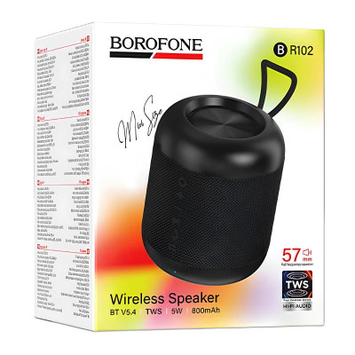 Bluetooth Колонка Borofone BR102 Gratificado sports Obsidian Black Bluetooth Колонка Borofone BR102 Gratificado sports Obsidian Black