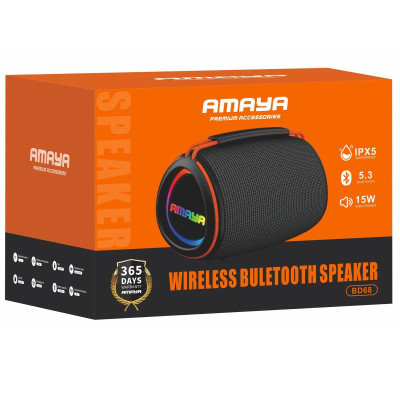 Bluetooth Колонка Amaya BD68 15W Black Bluetooth Колонка Amaya BD68 15W Black