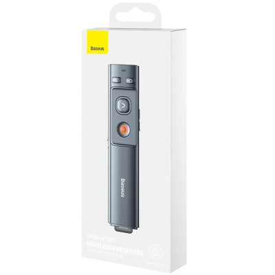 Лазерна указка Baseus Orange Dot Wireless Presenter (Red Laser) (WKCD) Grey Лазерна указка Baseus Orange Dot Wireless Presenter (Red Laser) (WKCD) Grey