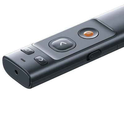 Лазерна указка Baseus Orange Dot Wireless Presenter (Red Laser) (ACFYB-0) Grey Лазерна указка Baseus Orange Dot Wireless Presenter (Red Laser) (ACFYB-0) Grey