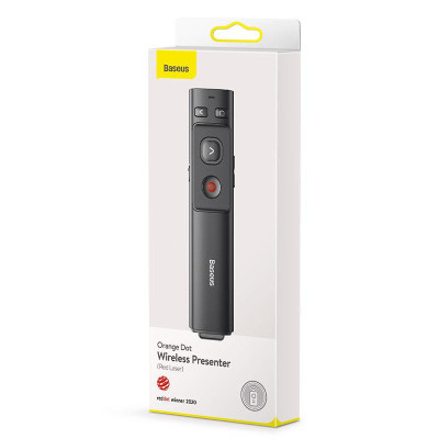 Лазерна указка Baseus Orange Dot Wireless Presenter (Red Laser) (ACFYB-0) Grey Лазерна указка Baseus Orange Dot Wireless Presenter (Red Laser) (ACFYB-0) Grey