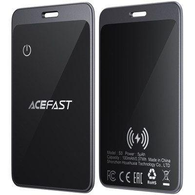 Трекер Acefast S3 Metal Card 100 mAh (2ps) Gray Трекер Acefast S3 Metal Card 100 mAh (2ps) Gray