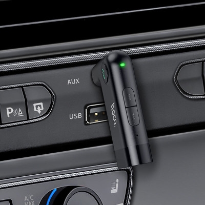 Bluetooth FM Трансмітер Hoco E53 Dawn Sound, бездротовий Чорний Bluetooth FM Трансмітер Hoco E53 Dawn Sound, бездротовий Чорний