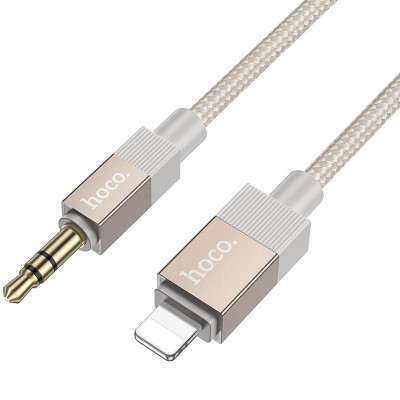 Аудіо кабель Aux Hoco UPA32A Clever digital (Lightning to AUX 3.5mm) (1m) Gold Аудіо кабель Aux Hoco UPA32A Clever digital (Lightning to AUX 3.5mm) (1m) Gold