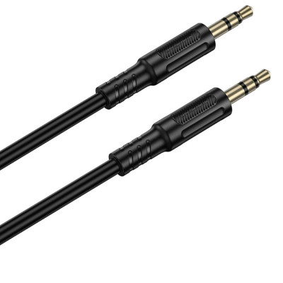 Аудіо кабель Aux Borofone BL25 Nice (1m) Black