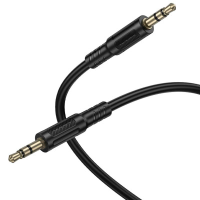 Аудіо кабель Aux Borofone BL25 Nice (1m) Black