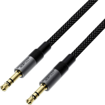 Аудіо кабель Aux Acefast J10 (1m) Black Аудіо кабель Aux Acefast J10 (1m) Black