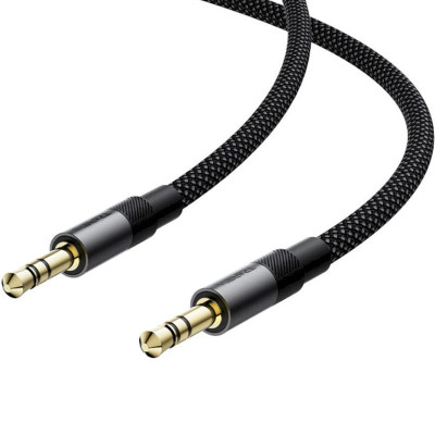 Аудіо кабель Aux Acefast J10 (1m) Black Аудіо кабель Aux Acefast J10 (1m) Black