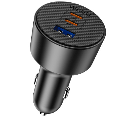АЗП WIWU CC026 Warriors PD200W+QC3.0 (1USB-A/2C) Black АЗП WIWU CC026 Warriors PD200W+QC3.0 (1USB-A/2C) Black
