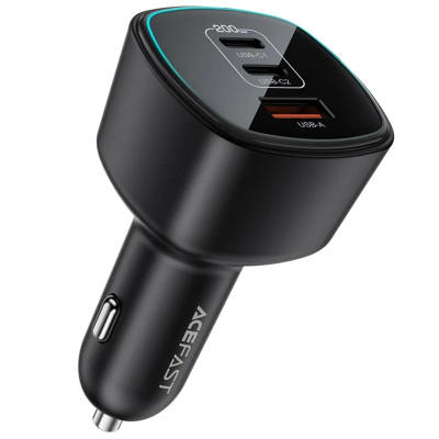 АЗП Acefast B18 PD100W+QC3.0 total 200W (1USB-A/2C) Black АЗП Acefast B18 PD100W+QC3.0 total 200W (1USB-A/2C) Black
