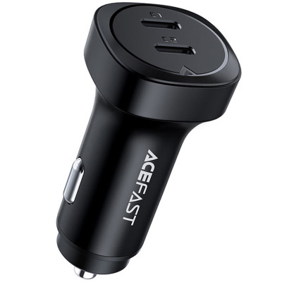 АЗП Acefast B2 PD36W+PD36W total 72W (2USB-C) Black
