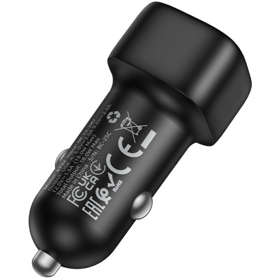 АЗП Borofone BZ34 Cloud QC3.0 18W (1USB-A) Black АЗП Borofone BZ34 Cloud QC3.0 18W (1USB-A) Black