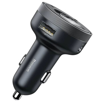 АЗП FM модулятор Baseus Enjoy 17W (2USB-A) (CCLH-01) Чорний