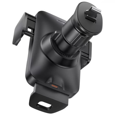 Автотримач з БЗП Baseus Wisdom Auto Alignment (QI 15W) (Air Outlet base) (CGZX000001) Black Автотримач з БЗП Baseus Wisdom Auto Alignment (QI 15W) (Air Outlet base) (CGZX000001) Black