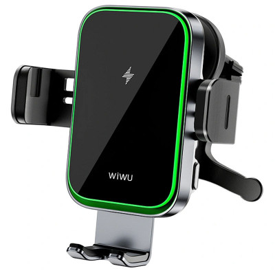 Автотримач з БЗП WIWU CH-313 15W (center console) Black Автотримач з БЗП WIWU CH-313 15W (center console) Black