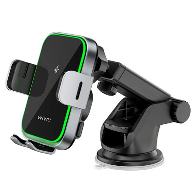 Автотримач з БЗП WIWU CH-313 15W (center console) Black Автотримач з БЗП WIWU CH-313 15W (center console) Black