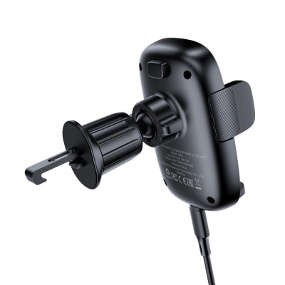 Автотримач з БЗП Acefast D48 Air Vent 15W Black