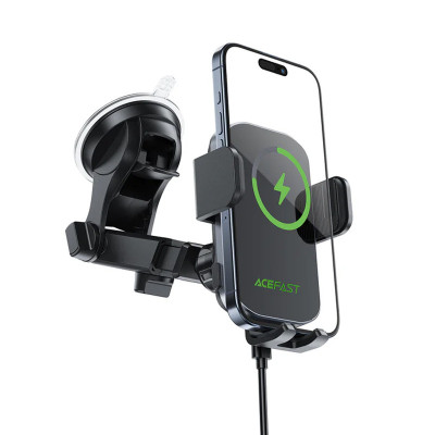 Автотримач з БЗП Acefast D53 with Electric Clamp for Dashboard Black