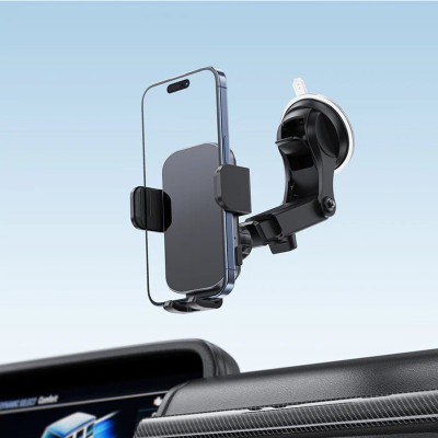 Автотримач з БЗП Acefast D53 with Electric Clamp for Dashboard Black