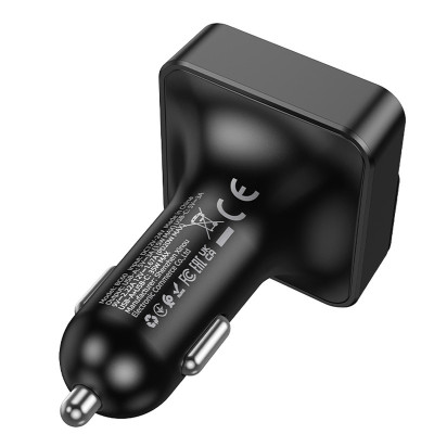 АЗП FM модулятор Borofone BC60 Hero 35W (2USB-A/1C) Black