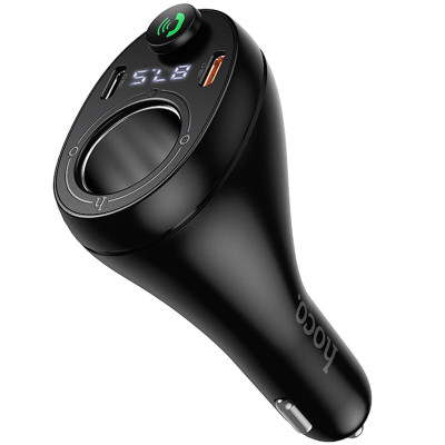 АЗП FM модулятор Hoco E88 Star cigarette lighter+PD20W+QC3.0 total 120W (2USB-C) Black АЗП FM модулятор Hoco E88 Star cigarette lighter+PD20W+QC3.0 total 120W (2USB-C) Black