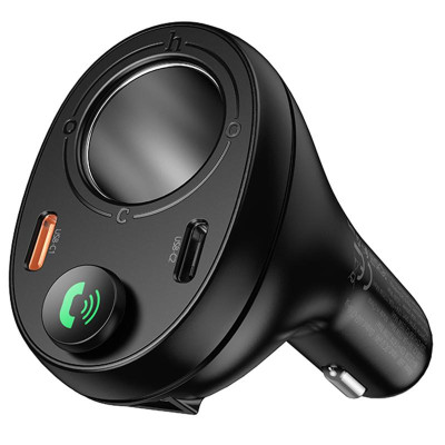 АЗП FM модулятор Hoco E88 Star cigarette lighter+PD20W+QC3.0 total 120W (2USB-C) Black АЗП FM модулятор Hoco E88 Star cigarette lighter+PD20W+QC3.0 total 120W (2USB-C) Black