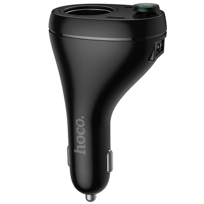 АЗП FM модулятор Hoco E88 Star cigarette lighter+PD20W+QC3.0 total 120W (2USB-C) Black АЗП FM модулятор Hoco E88 Star cigarette lighter+PD20W+QC3.0 total 120W (2USB-C) Black