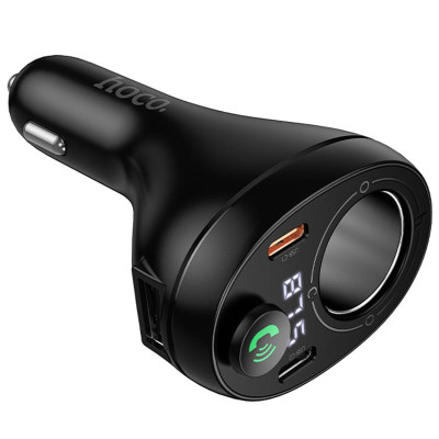 АЗП FM модулятор Hoco E88 Star cigarette lighter+PD20W+QC3.0 total 120W (2USB-C) Black АЗП FM модулятор Hoco E88 Star cigarette lighter+PD20W+QC3.0 total 120W (2USB-C) Black