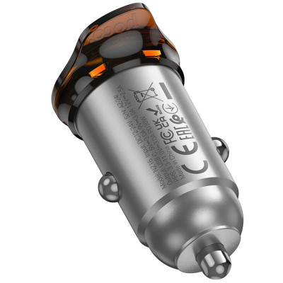 АЗП Hoco NZ16 Rigorous PD30W (1USB-C) Metal grey