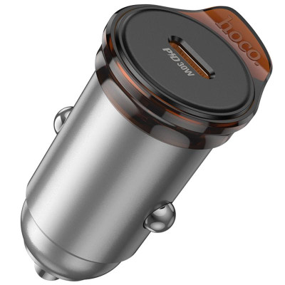 АЗП Hoco NZ16 Rigorous PD30W (1USB-C) Metal grey