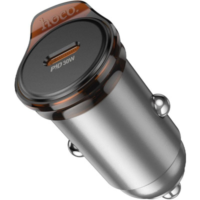 АЗП Hoco NZ16 Rigorous PD30W (1USB-C) Metal grey