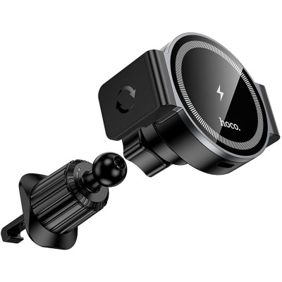 Автотримач з БЗП Hoco HW35 Power 15W (air outlet) Black