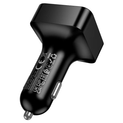 АЗП FM модулятор Borofone BC63 Selecto QC3.0 (2USB-A) Black