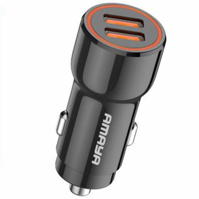 АЗП Amaya ACC-03 2.4A (2USB-A) Black