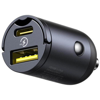 АЗП Baseus Tiny Star Mini 30W (1USB-A/1C) (C00035001121) Cosmic Black АЗП Baseus Tiny Star Mini 30W (1USB-A/1C) (C00035001121) Cosmic Black