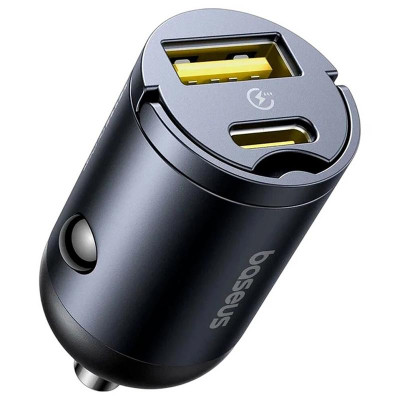 АЗП Baseus Tiny Star Mini 30W (1USB-A/1C) (C00035001121) Cosmic Black