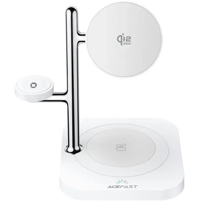 БЗП Acefast E39 desktop 4in1 Qi2 32.5W White