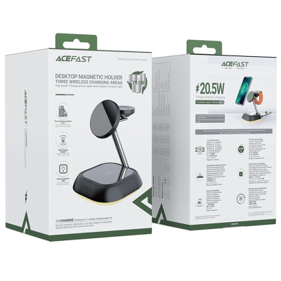 БЗП Acefast E16 desktop 3-in-1 Black