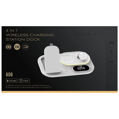 БЗП + годинник A06 4in1 White