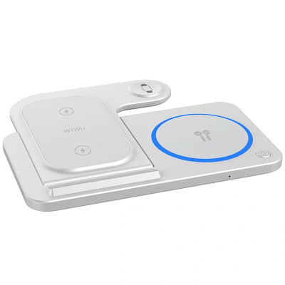 БЗП WIWU Wi-W020 3 in 1 wireless charger White БЗП WIWU Wi-W020 3 in 1 wireless charger White