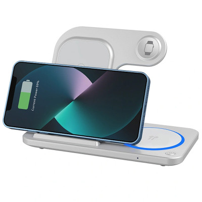 БЗП WIWU Wi-W020 3 in 1 wireless charger White БЗП WIWU Wi-W020 3 in 1 wireless charger White