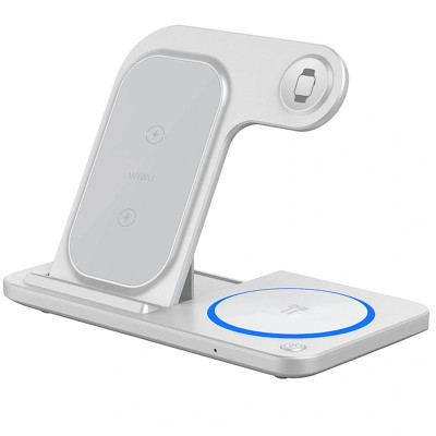 БЗП WIWU Wi-W020 3 in 1 wireless charger White БЗП WIWU Wi-W020 3 in 1 wireless charger White