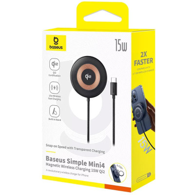 БЗП Baseus Simple Mini4 Qi2 15W (P10273300121-0) Cosmic Black