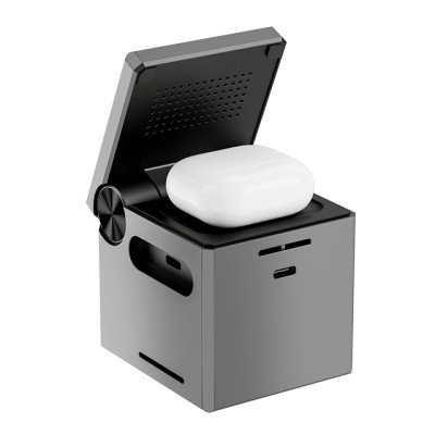 БЗП WIWU Wi-W030 Planeta Trio 3 in 1 Cableless charger Gray