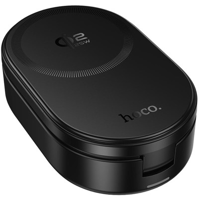 БЗП Hoco CQ23 Pole Qi2.2 3-in-1 Black