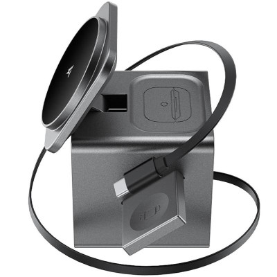 БЗП Acefast E34 desktop 3in1 15W Gray БЗП Acefast E34 desktop 3in1 15W Gray