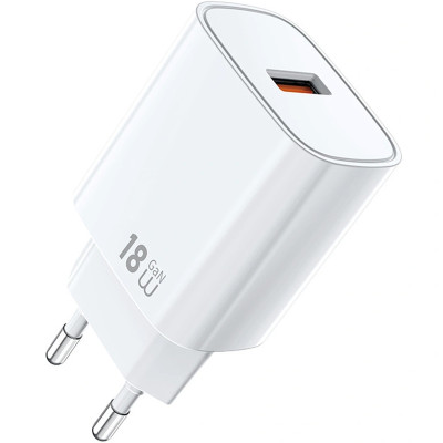 МЗП WIWU G006 Essen QC3.0 18W GaN (1USB-A) White