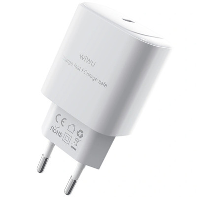 МЗП WIWU G008 Essen PD30W GaN (1USB-C) White МЗП WIWU G008 Essen PD30W GaN (1USB-C) White
