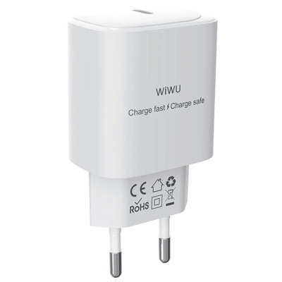 МЗП WIWU G008 Essen PD30W GaN (1USB-C) White МЗП WIWU G008 Essen PD30W GaN (1USB-C) White