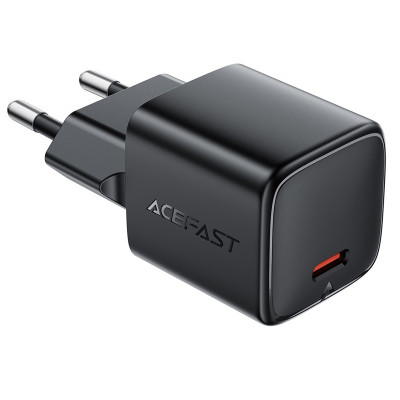 МЗП Acefast A117 mini PD20W GaN (1USB-C) + кабель Type-C to Lightning Black МЗП Acefast A117 mini PD20W GaN (1USB-C) + кабель Type-C to Lightning Black
